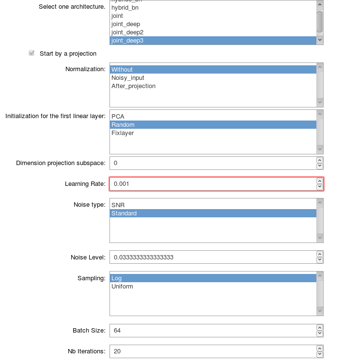 Screen shot of the beginning of the interacive tool for the online framework.